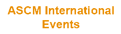 APICS International Events