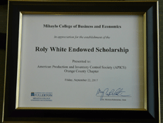 Roly White Award